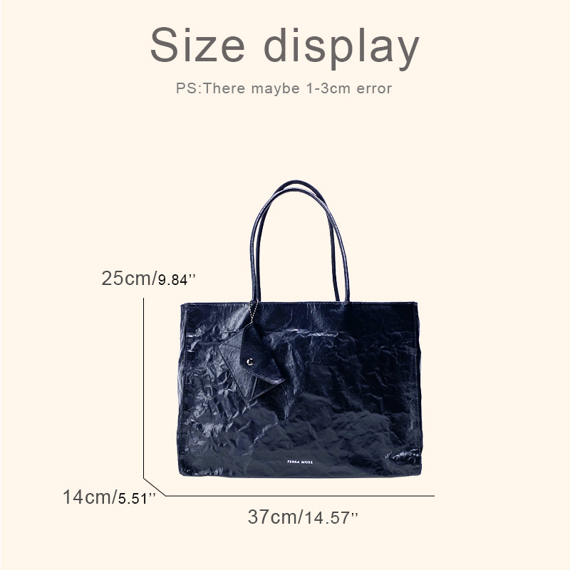 Korean Casual Kraft Paper Tote - Luxury Bags Reseller ulasan dan harga
