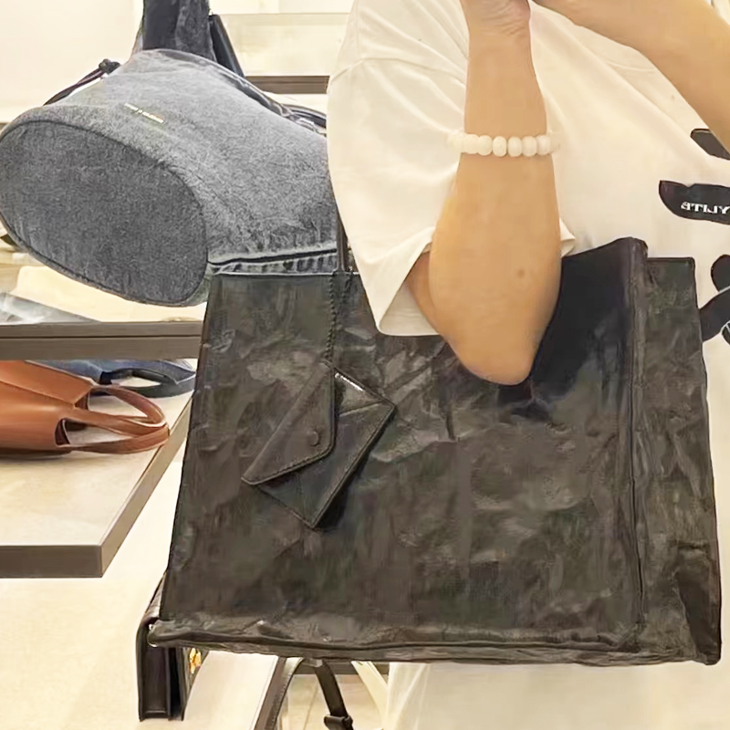 Korean Casual Kraft Paper Tote - Luxury Bags Reseller ulasan dan harga