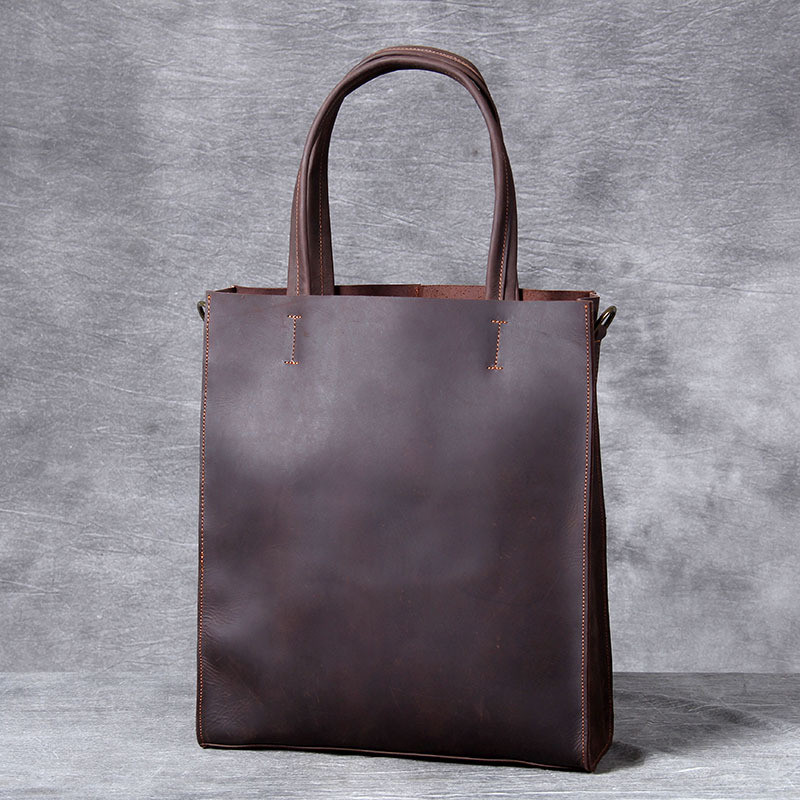 Vintage genuine leather men ha - Luxury Bags That Fit Laptop ulasan dan harga