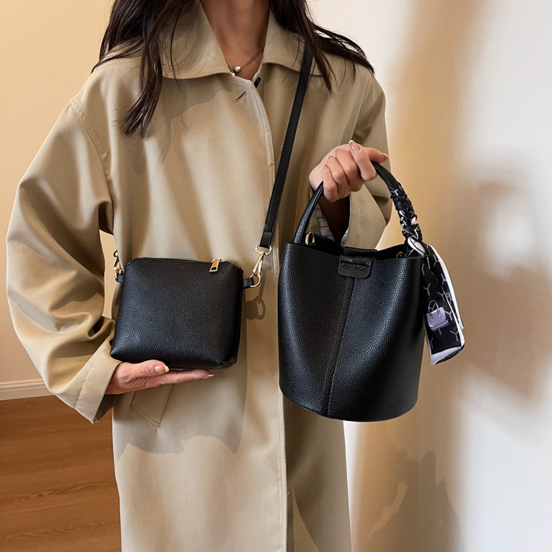 Red PU Bucket Shoulder and Cro - Luxury Bags For Women Sale ulasan dan harga