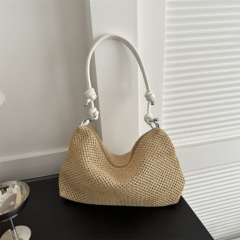 Straw Woven Shoulder Bag with  - Luxury Beach Bags Ysl ulasan dan harga