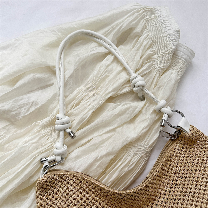 Straw Woven Shoulder Bag with  - Luxury Beach Bags Ysl ulasan dan harga