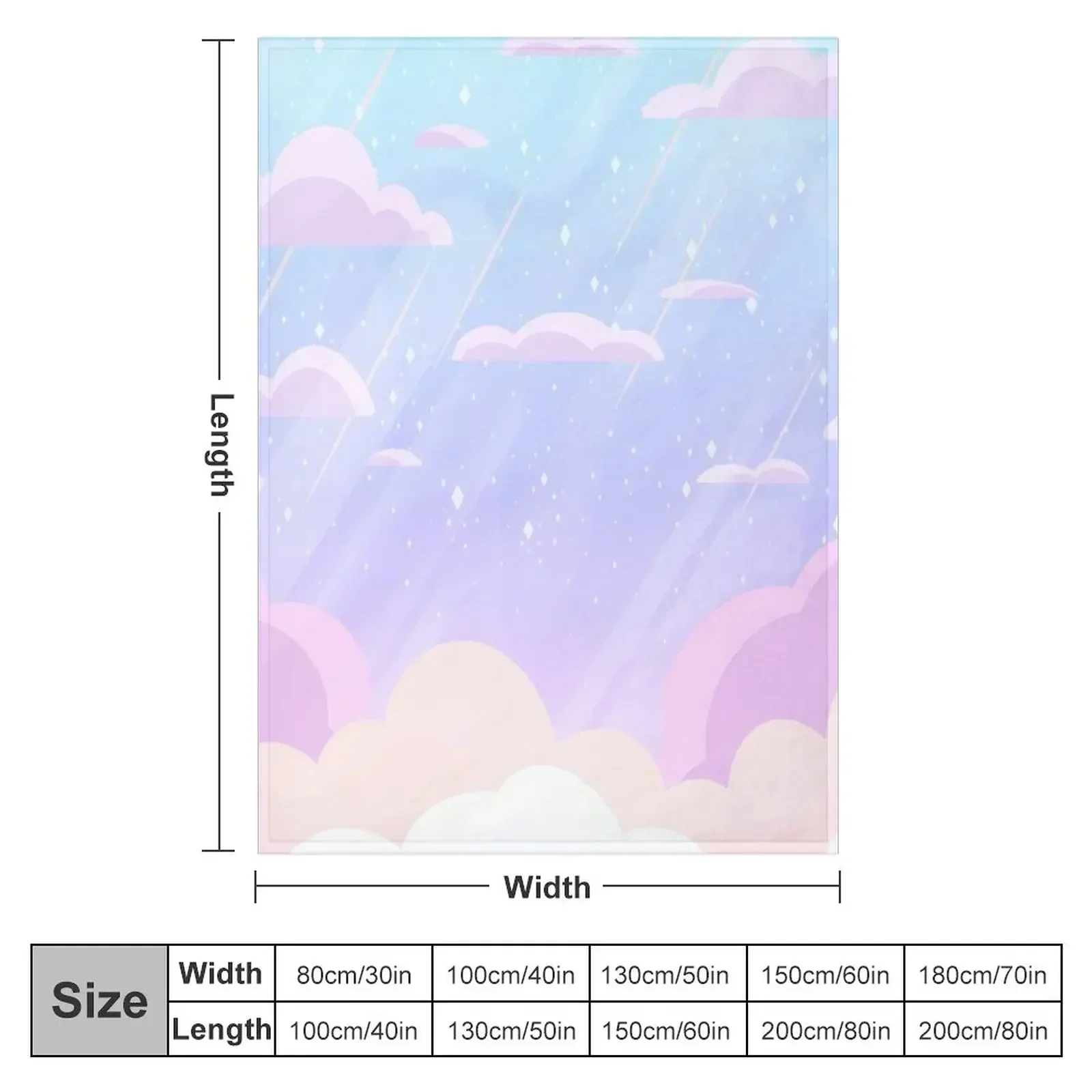 Pastel Heaven Throw Blanket Lu - Luxury Bags Heaven ulasan dan harga