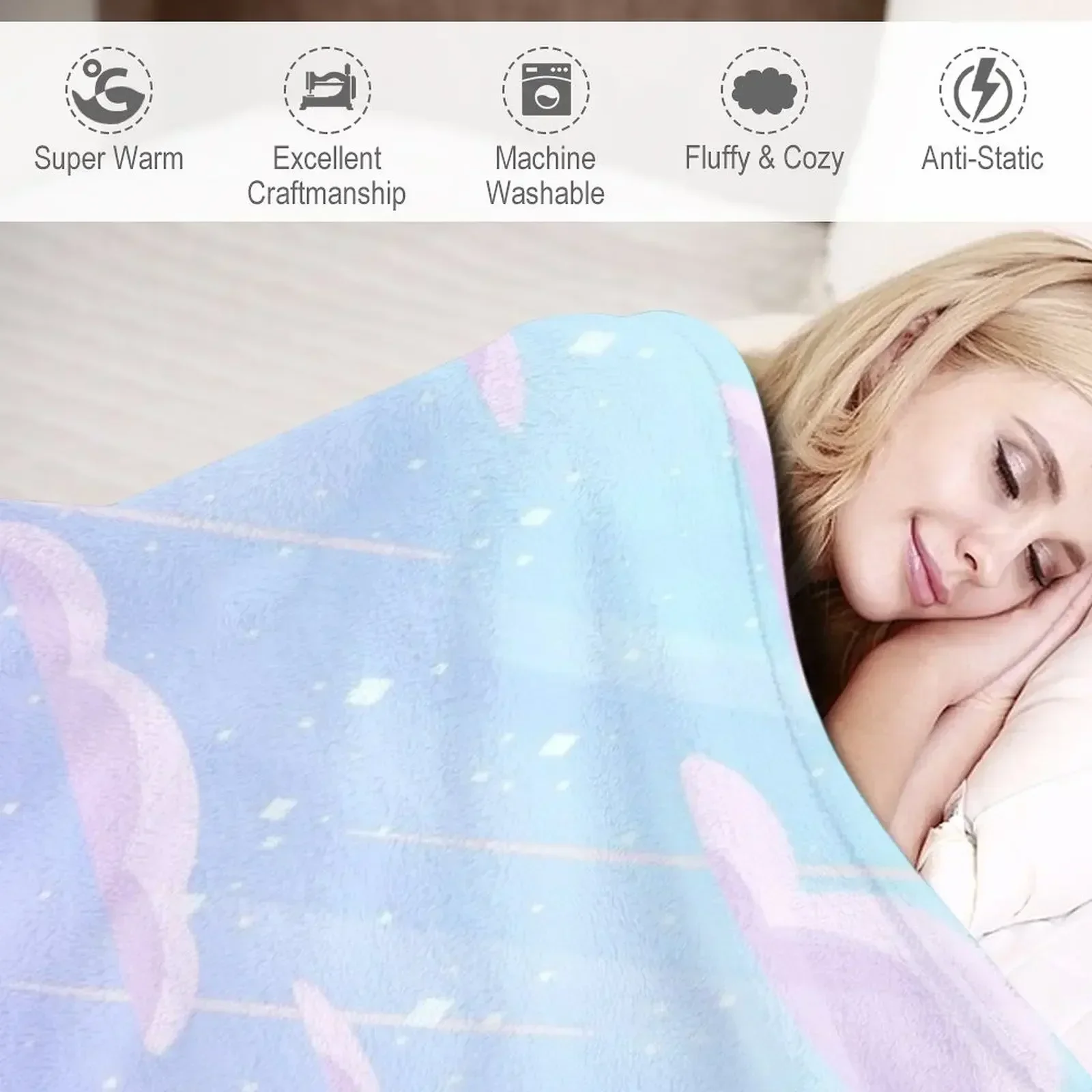 Pastel Heaven Throw Blanket Lu - Luxury Bags Heaven ulasan dan harga