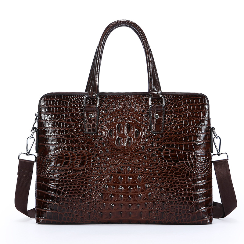 New Crocodile Grain Laptop Bag - Luxury Bags That Fit Laptop ulasan dan harga