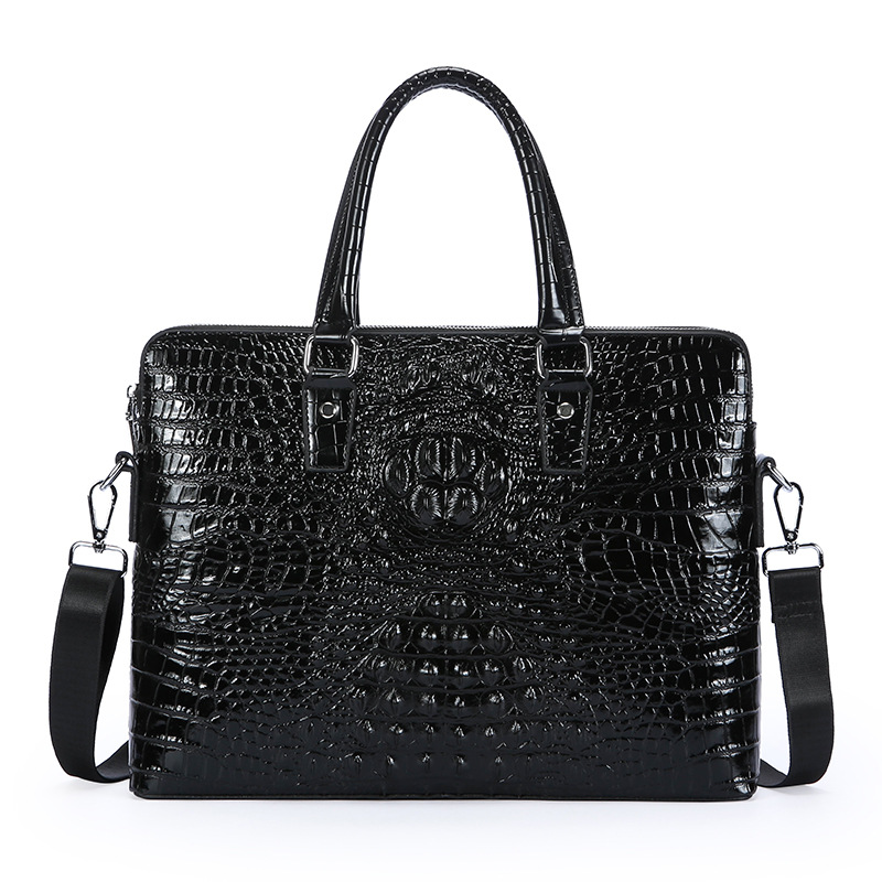 New Crocodile Grain Laptop Bag - Luxury Bags That Fit Laptop ulasan dan harga