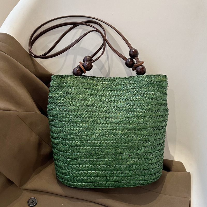 Casual Straw Woven Shoulder Ba - Luxury Beach Bags Ysl ulasan dan harga