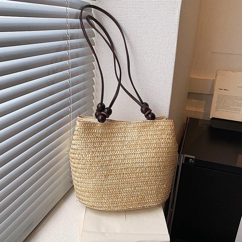 Casual Straw Woven Shoulder Ba - Luxury Beach Bags Ysl ulasan dan harga
