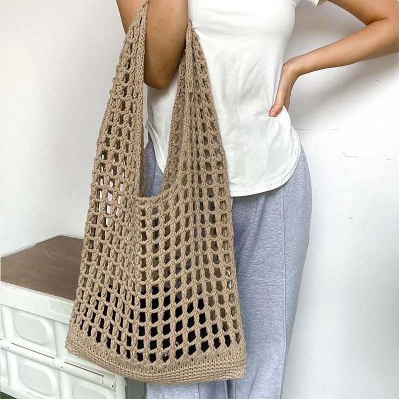 Fashion Crochet Bags for Women - Luxury Beach Bags Ysl ulasan dan harga