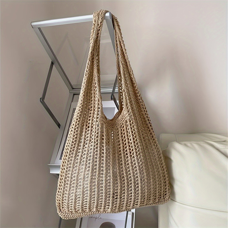 Solid Color Large Capacity Kni - Luxury Beach Bags Ysl ulasan dan harga