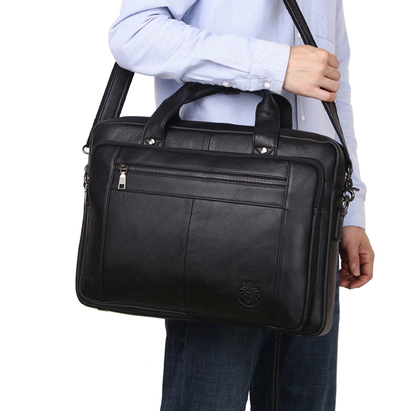 SCHLATUM Genuine Leather Bussi - Luxury Bags That Fit Laptop ulasan dan harga