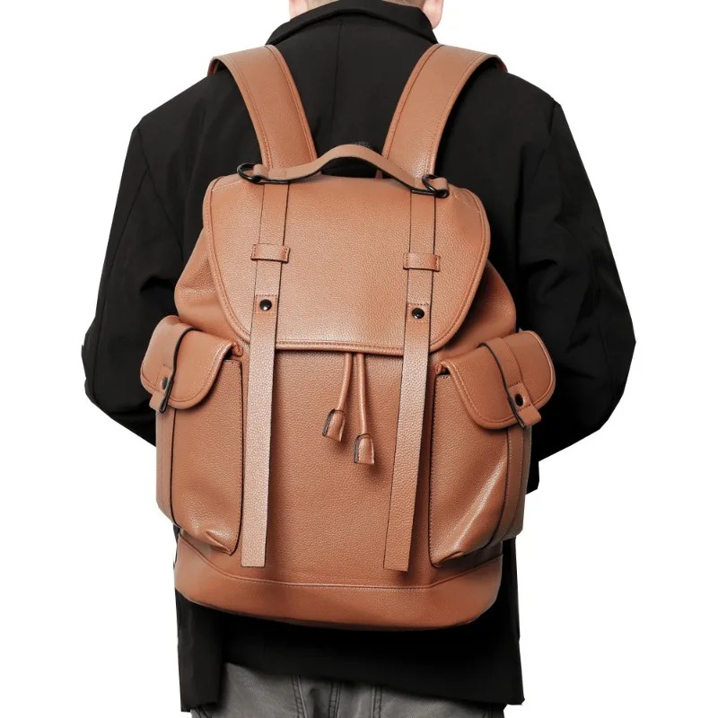 New Fashion Backpack Men Flap  - Luxury Bags That Fit Laptop ulasan dan harga