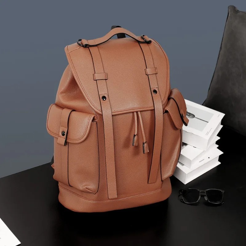 New Fashion Backpack Men Flap  - Luxury Bags That Fit Laptop ulasan dan harga