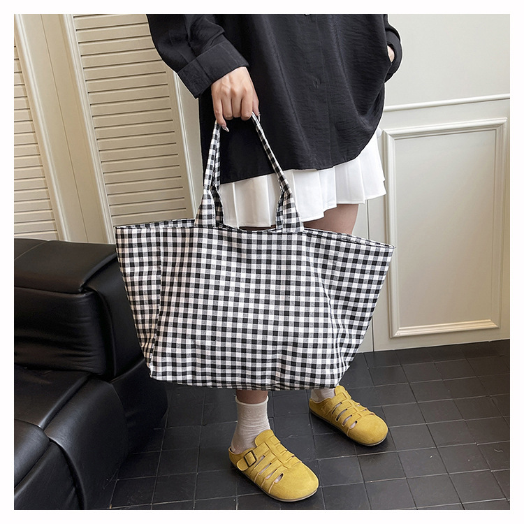 Large Capacity Plaid Women's C - Luxury Beach Bags Ysl ulasan dan harga