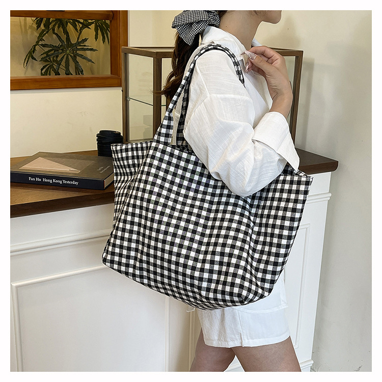 Large Capacity Plaid Women's C - Luxury Beach Bags Ysl ulasan dan harga