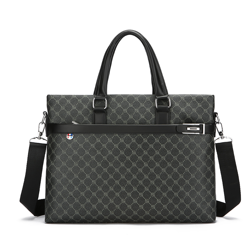 new Men's printed PU leather b - Luxury Bags For Laptop ulasan dan harga