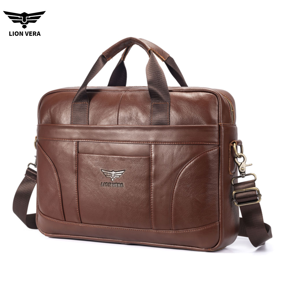LION VERA Genuine Leather Buss - Luxury Bags That Fit Laptop ulasan dan harga