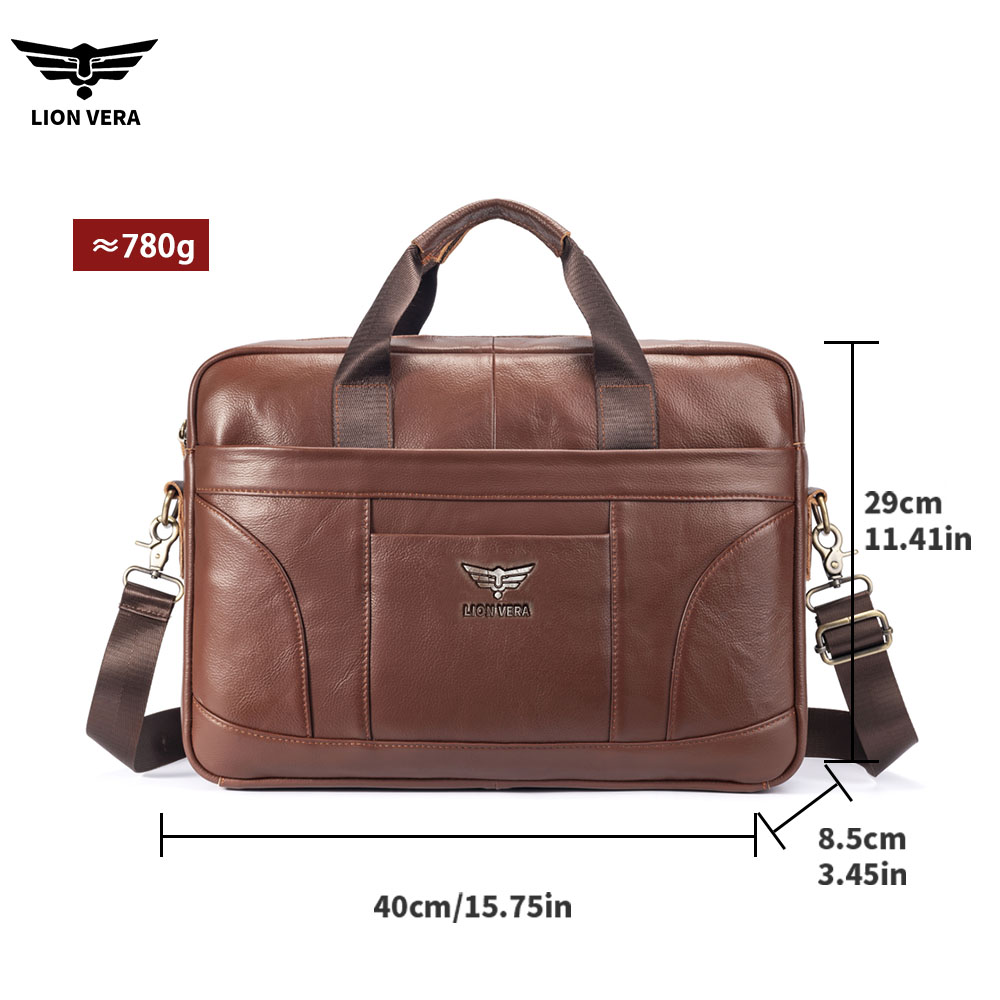 LION VERA Genuine Leather Buss - Luxury Bags That Fit Laptop ulasan dan harga
