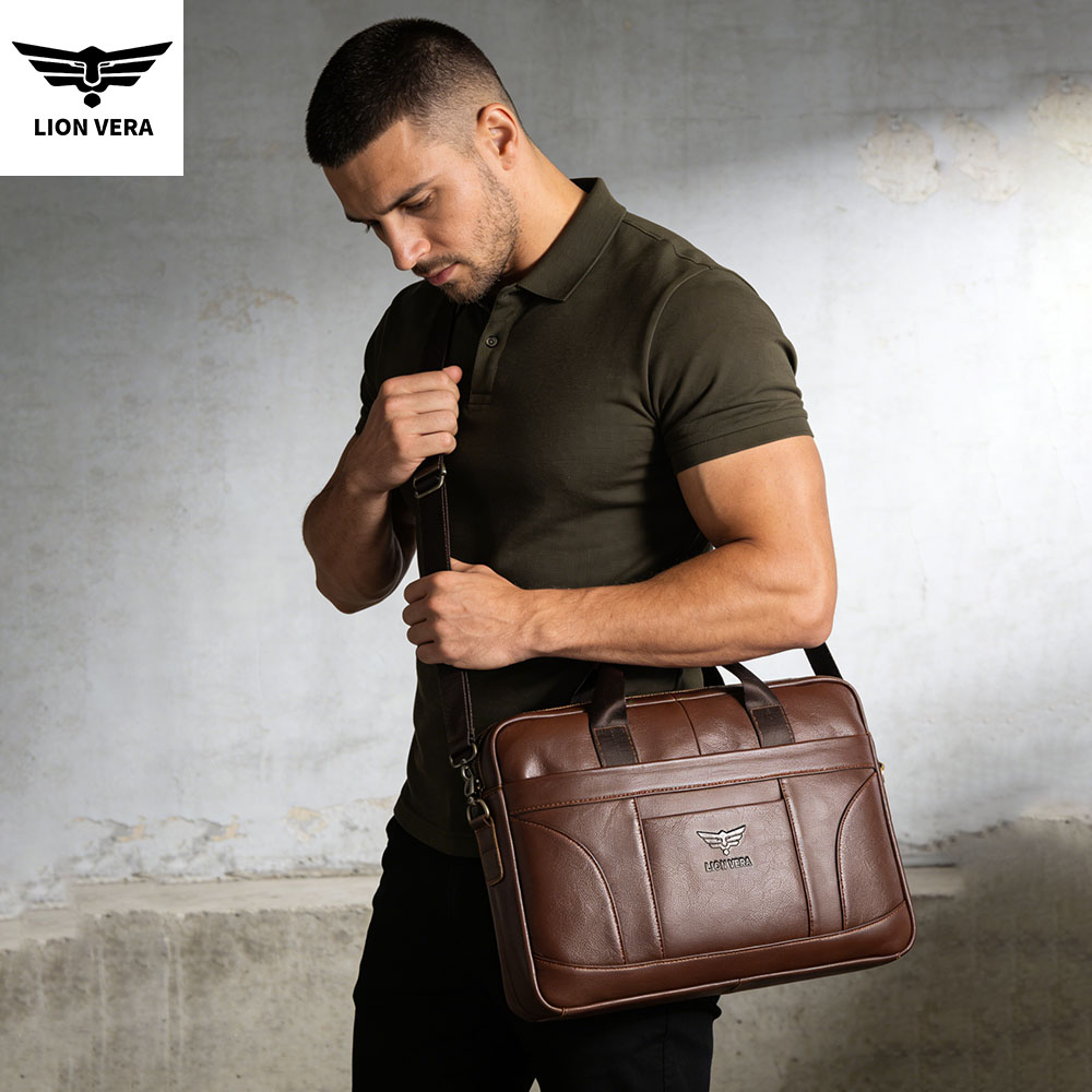 LION VERA Genuine Leather Buss - Luxury Bags That Fit Laptop ulasan dan harga