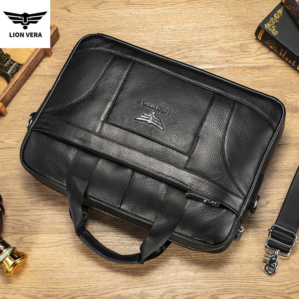 LION VERA Genuine Leather Buss - Luxury Bags That Fit Laptop ulasan dan harga