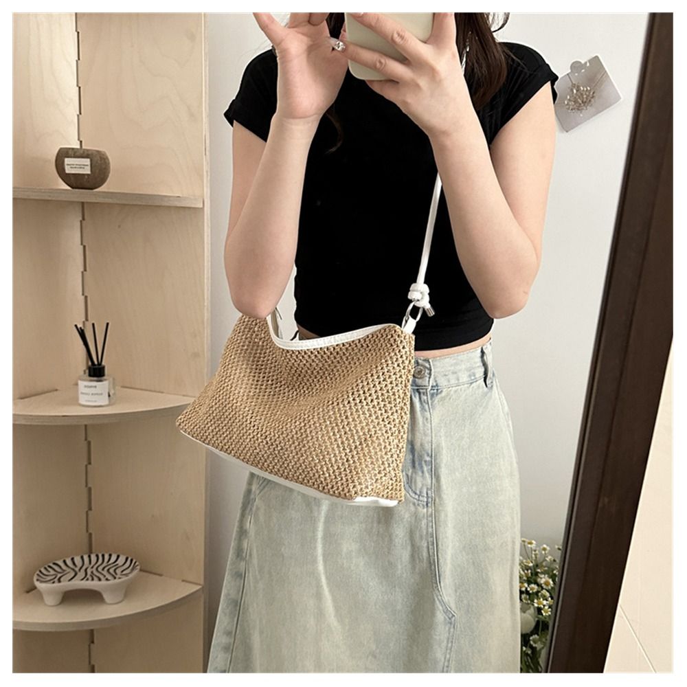 Rattan Straw Bag Cute Woven Ha - Luxury Beach Bags Ysl ulasan dan harga
