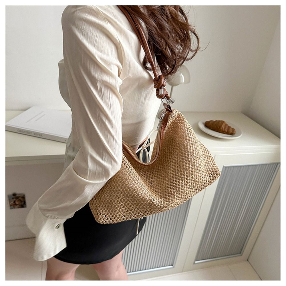 Rattan Straw Bag Cute Woven Ha - Luxury Beach Bags Ysl ulasan dan harga