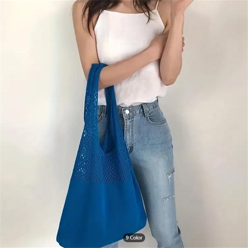 Aesthetic Hollow Out Crochet B - Luxury Beach Bags Ysl ulasan dan harga