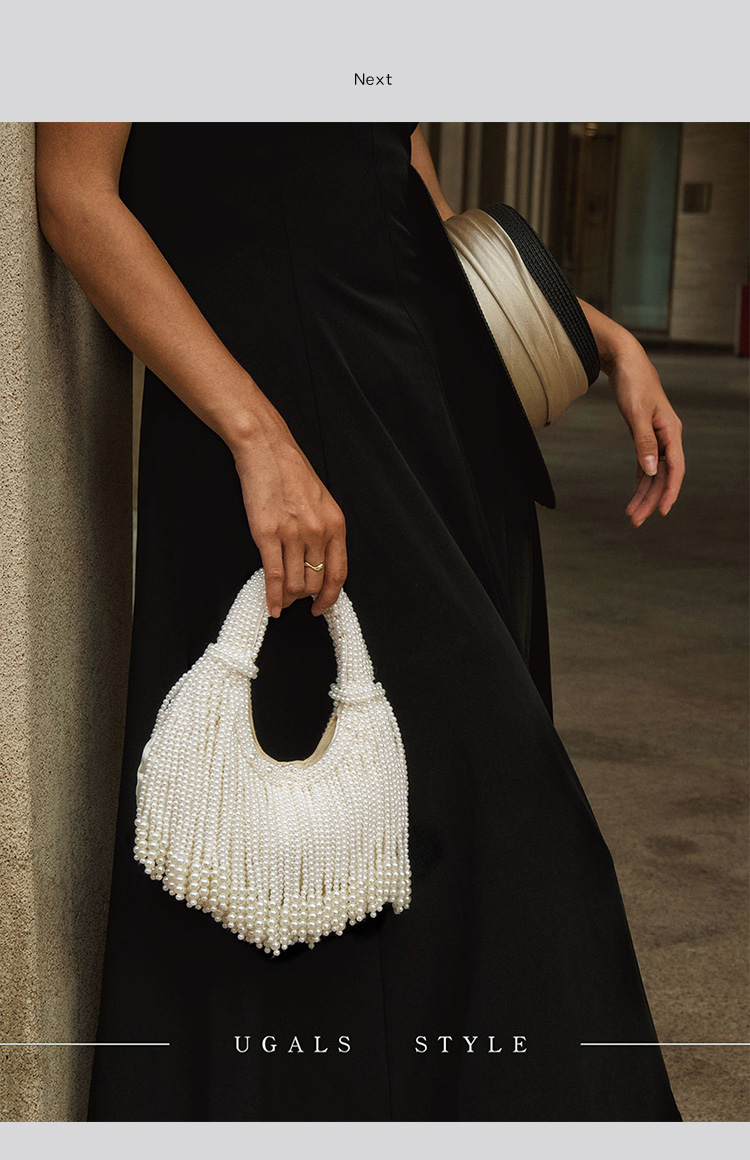 Design Handle Pearl Evening Cl - Luxury Bags Reseller ulasan dan harga