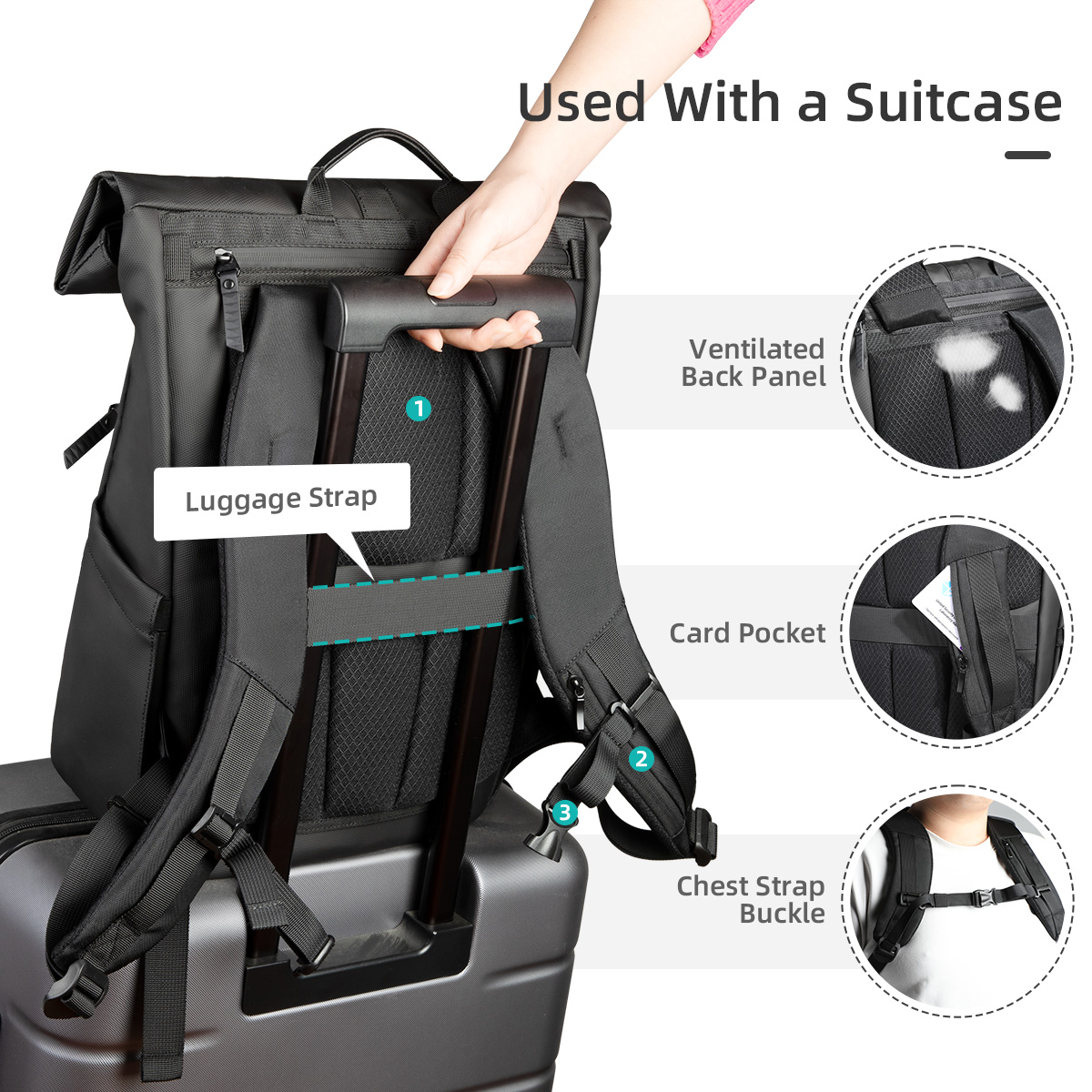 Heroic Knight Luxury Rolltop B - Luxury Bags That Fit Laptop ulasan dan harga